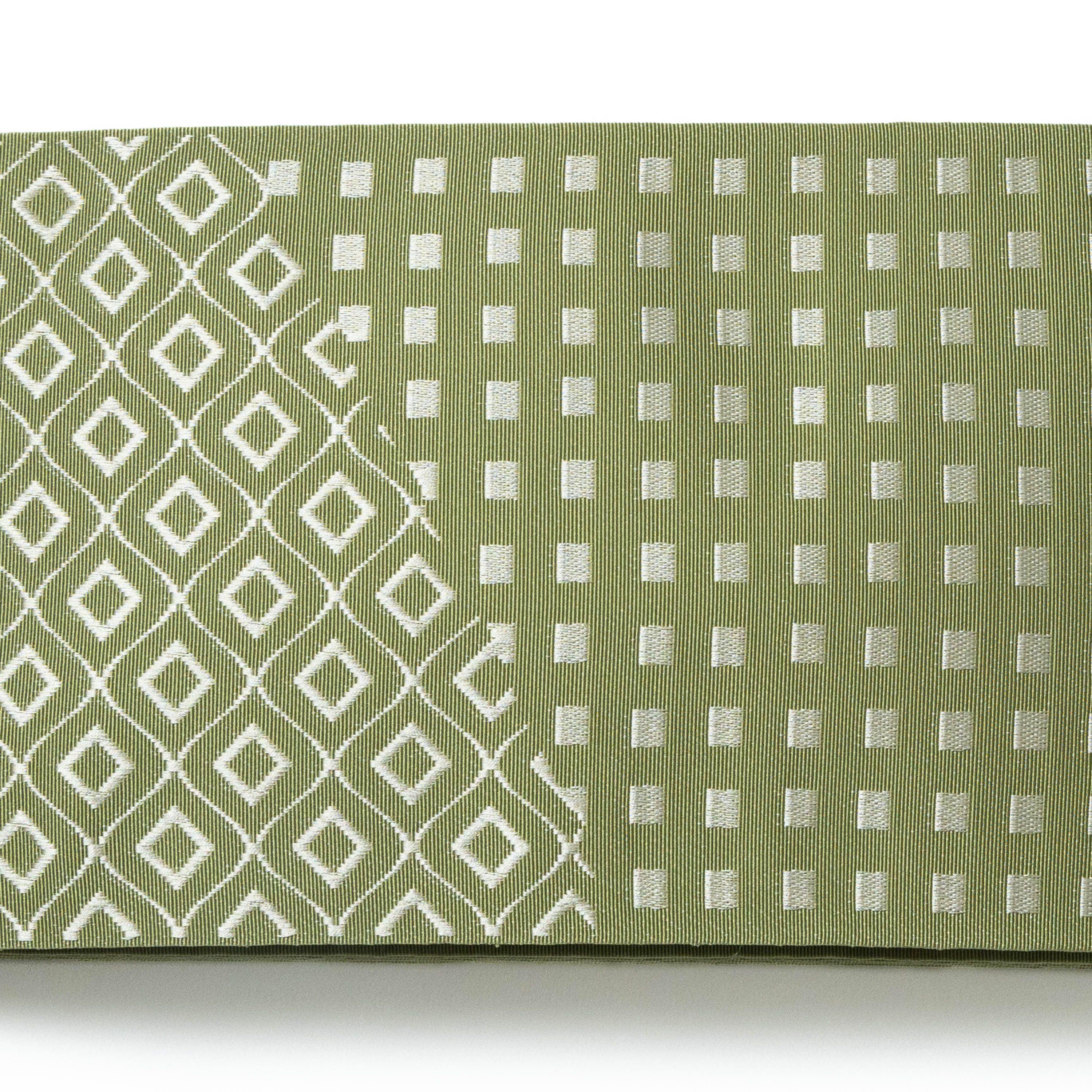 西村織物 博多半幅帯 結 カラーブロック 西村織物 博多半幅帯 結 カラーブロック