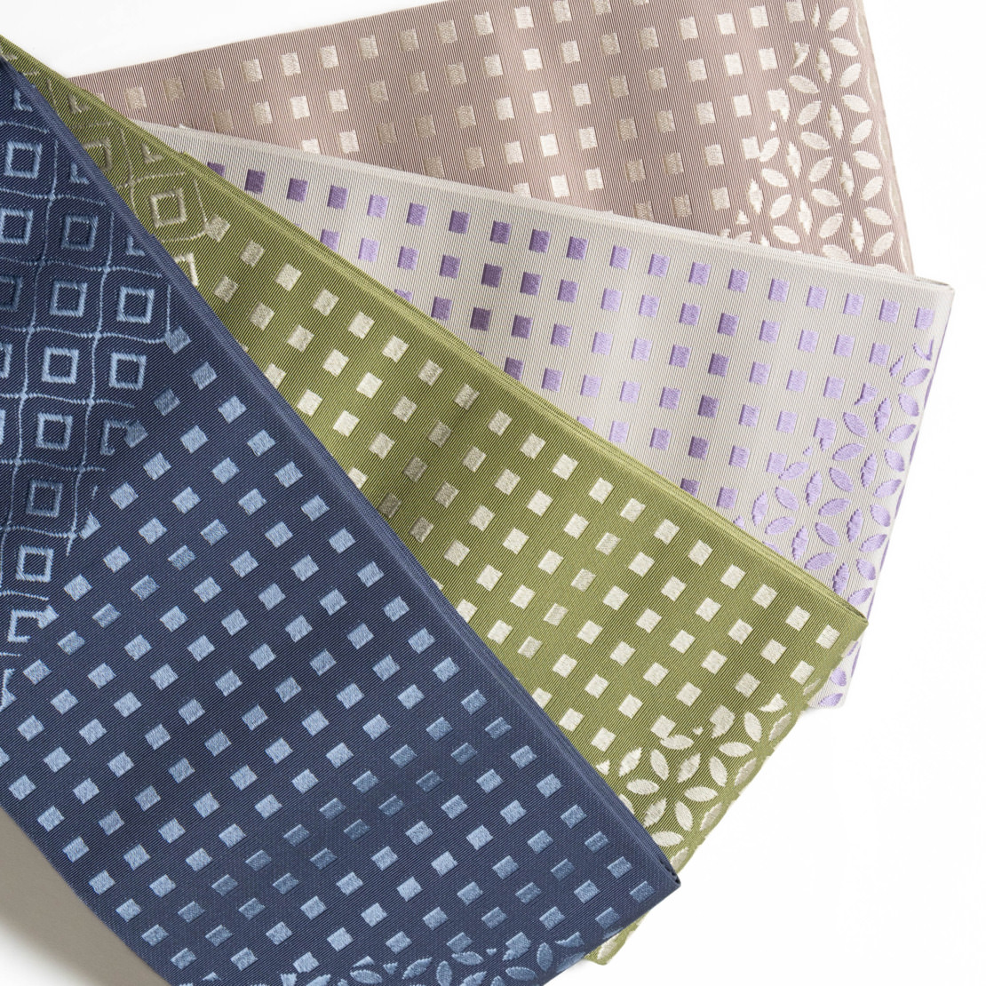 半幅帯　パッチワーク