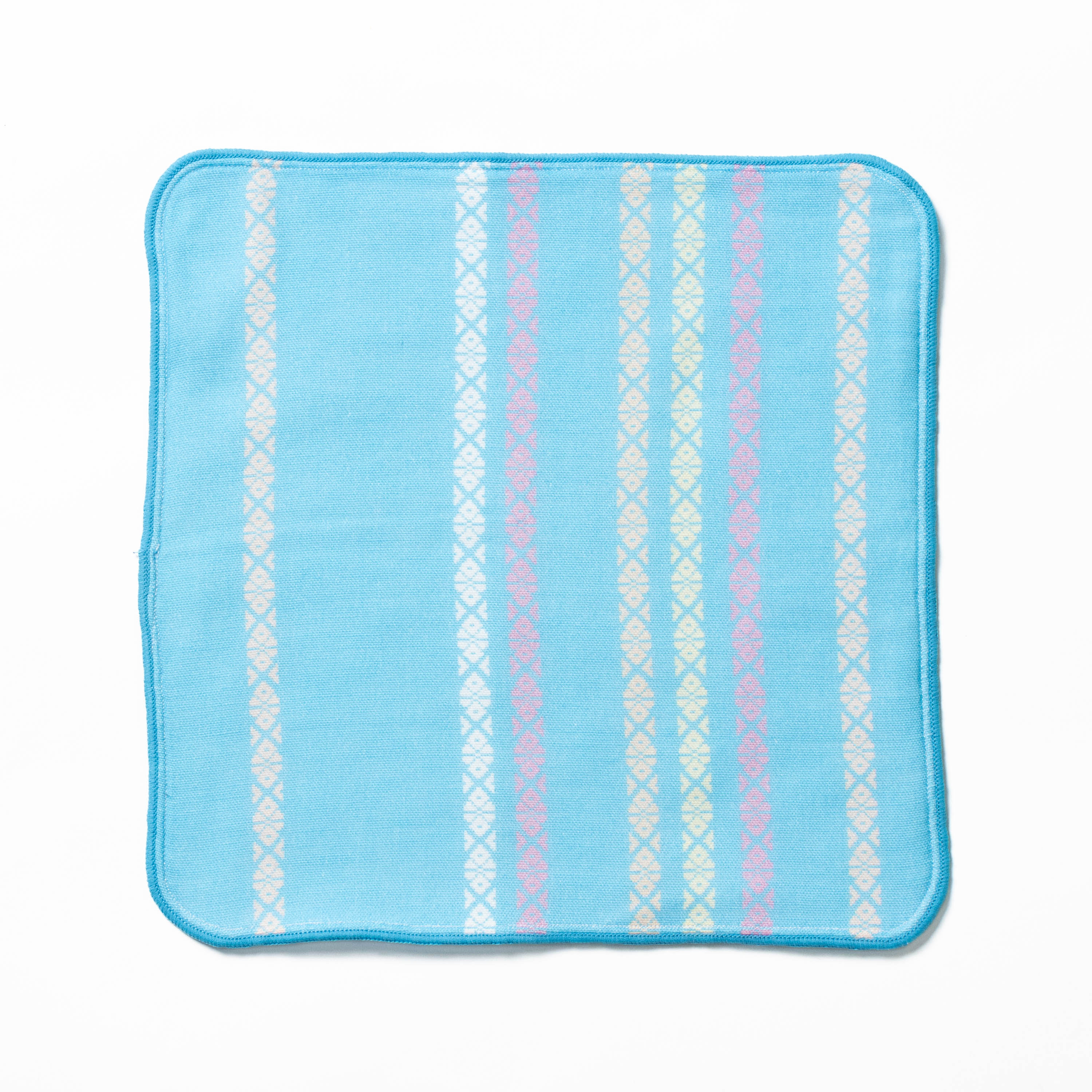 献上柄 タオルはんかち 水色｜西村織物 オンラインショップ｜博多帯