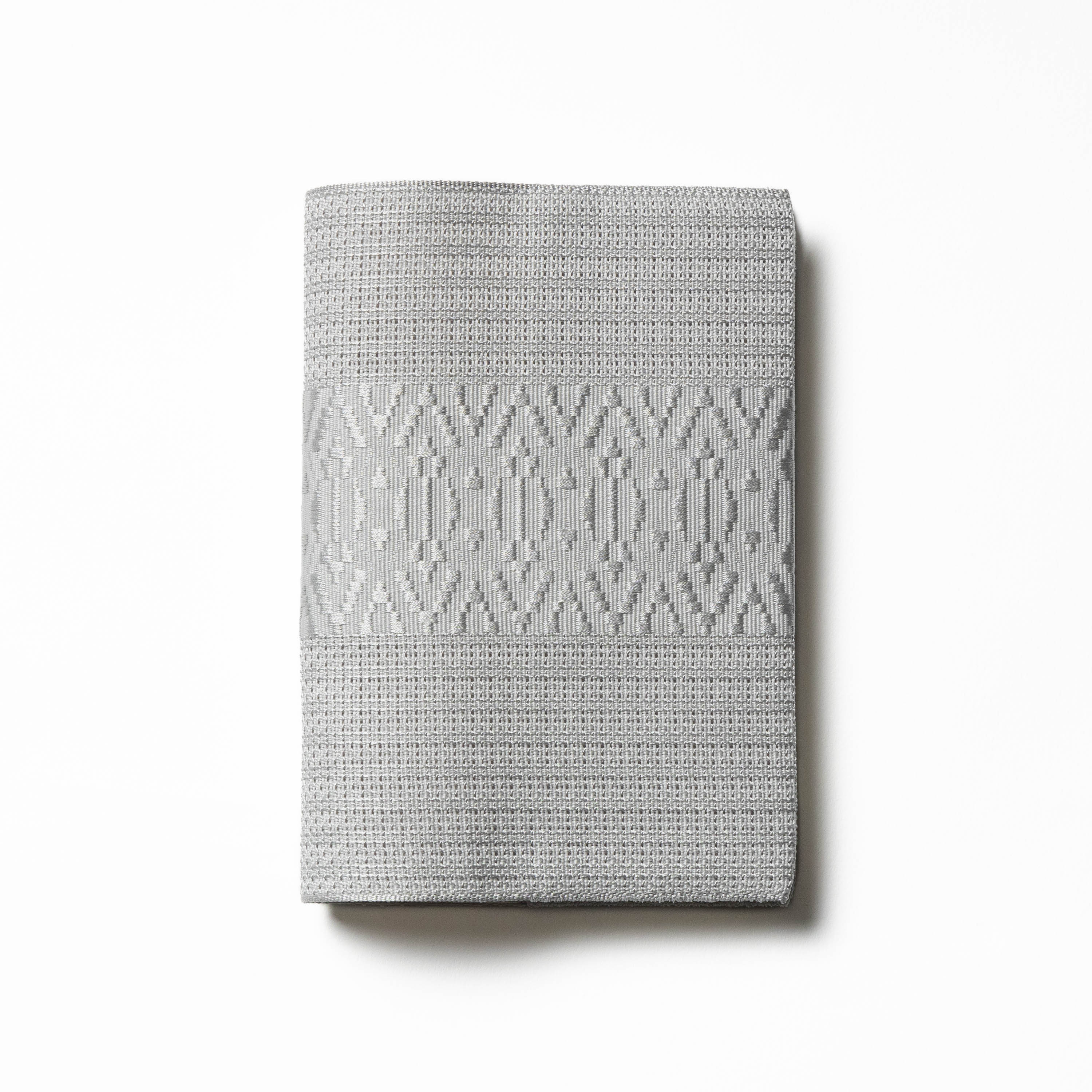ブックカバー〈大一献/グレー〉｜西村織物 オンラインショップ｜博多帯