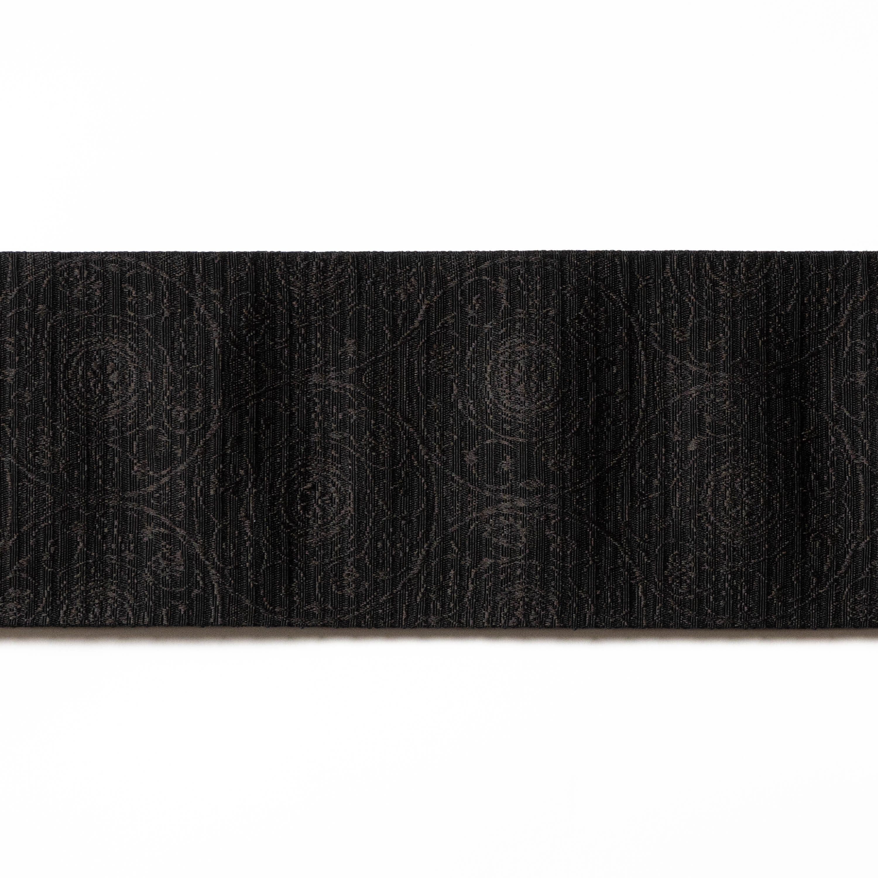 織更紗 華皿 墨黒｜西村織物 オンラインショップ｜博多帯・博多織 通販