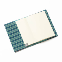 ブックカバー〈麻絹/翠色〉