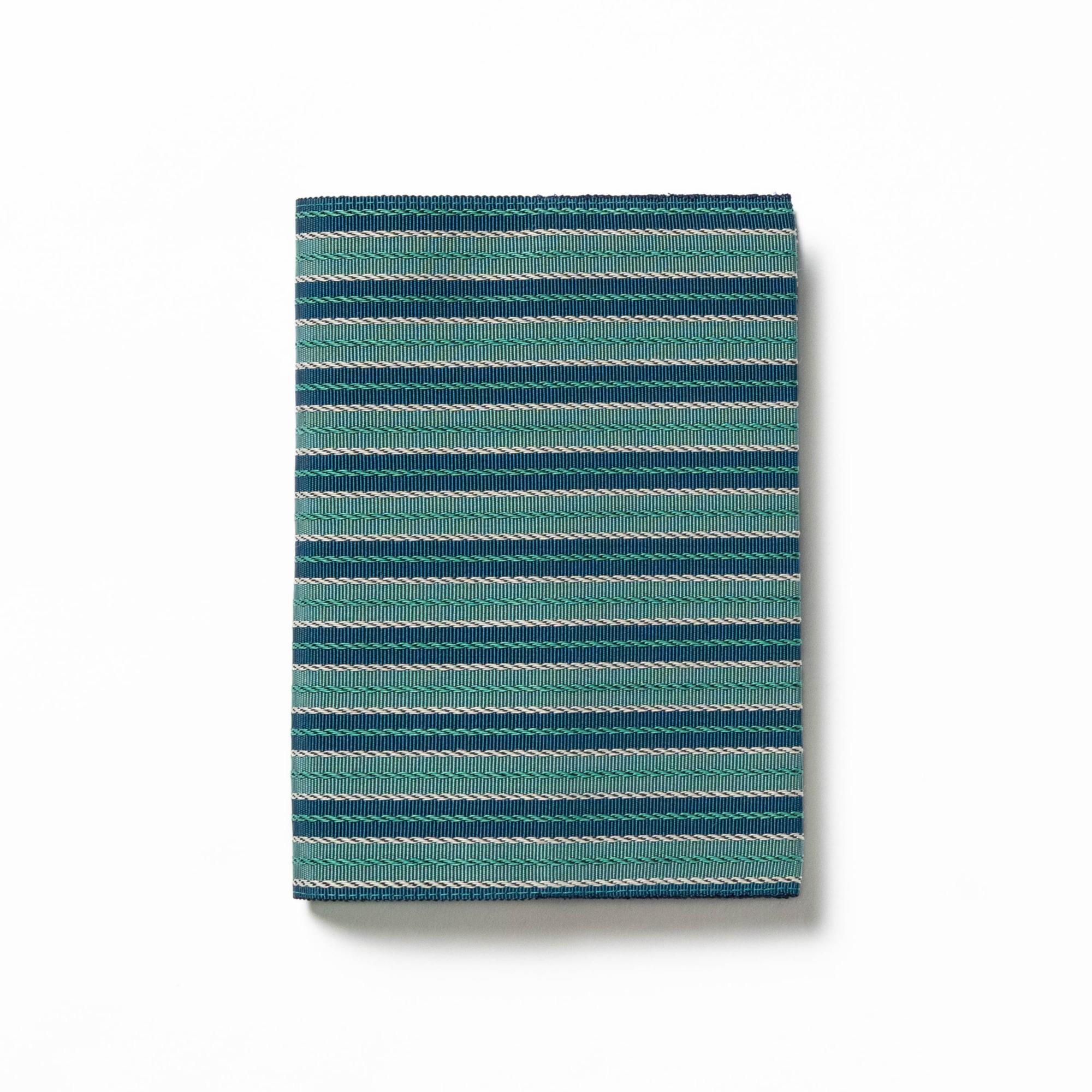 ブックカバー〈麻絹/翠色〉