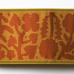 半幅帯　by Makoto Kagoshima　-Red grid-