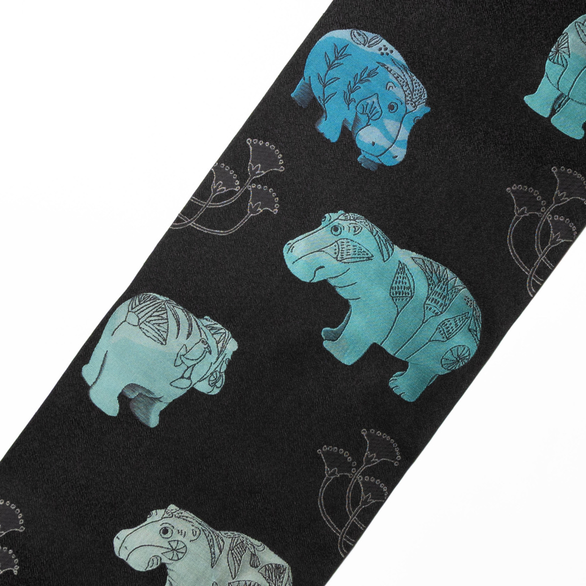 Ancient Culture　幸せの青いカバ　アイボリーブラック