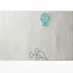 Ancient Culture 幸せの青いカバ パールホワイト