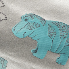 Ancient Culture 幸せの青いカバ パールホワイト