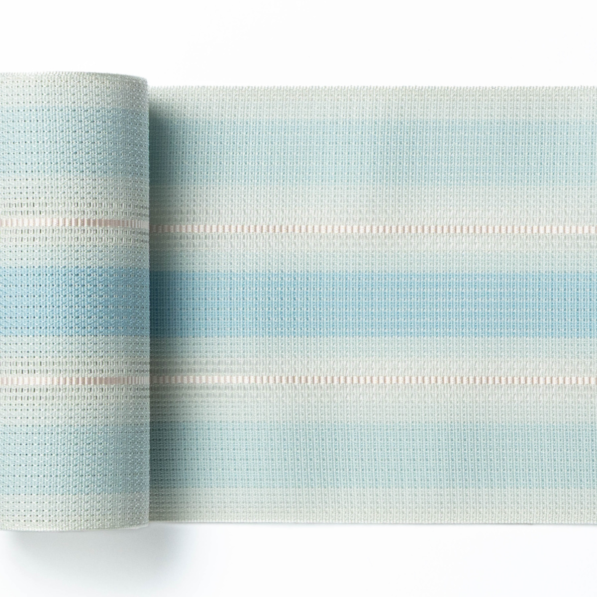 粗紗　三彩ぼかし　水色