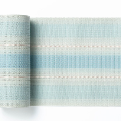 粗紗　三彩ぼかし　水色