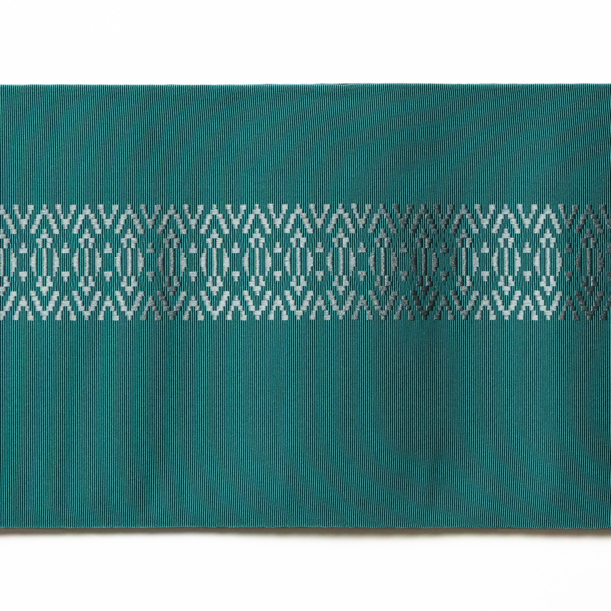 結　唐花暈し　ビリジアン