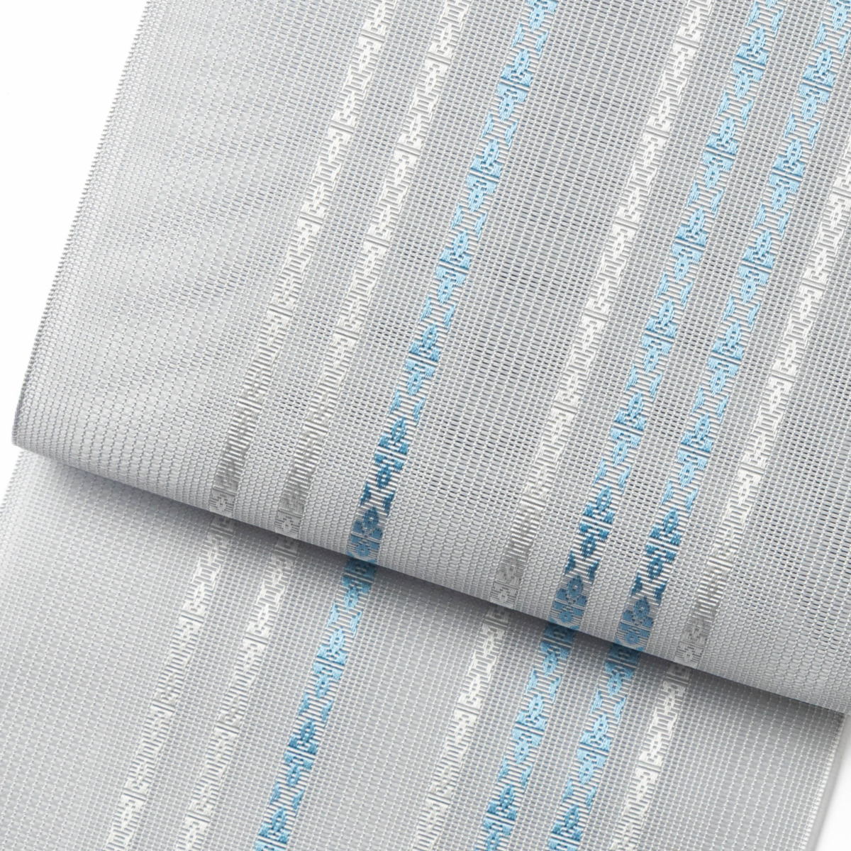 紗　小花献上　グレー