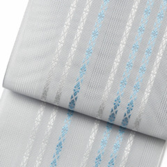 紗　小花献上　グレー