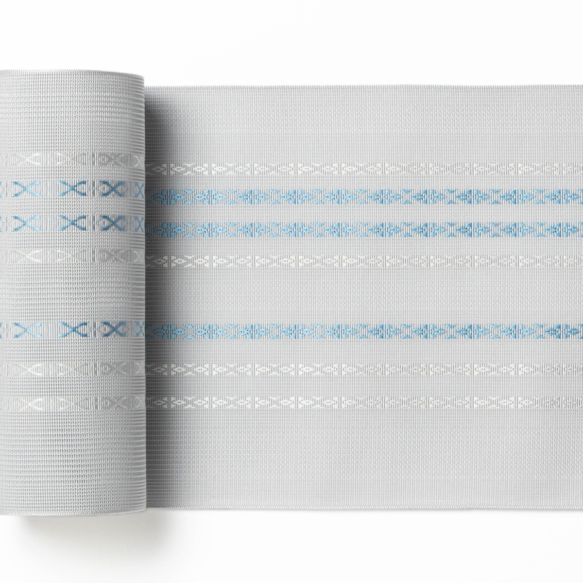 紗　小花献上　グレー