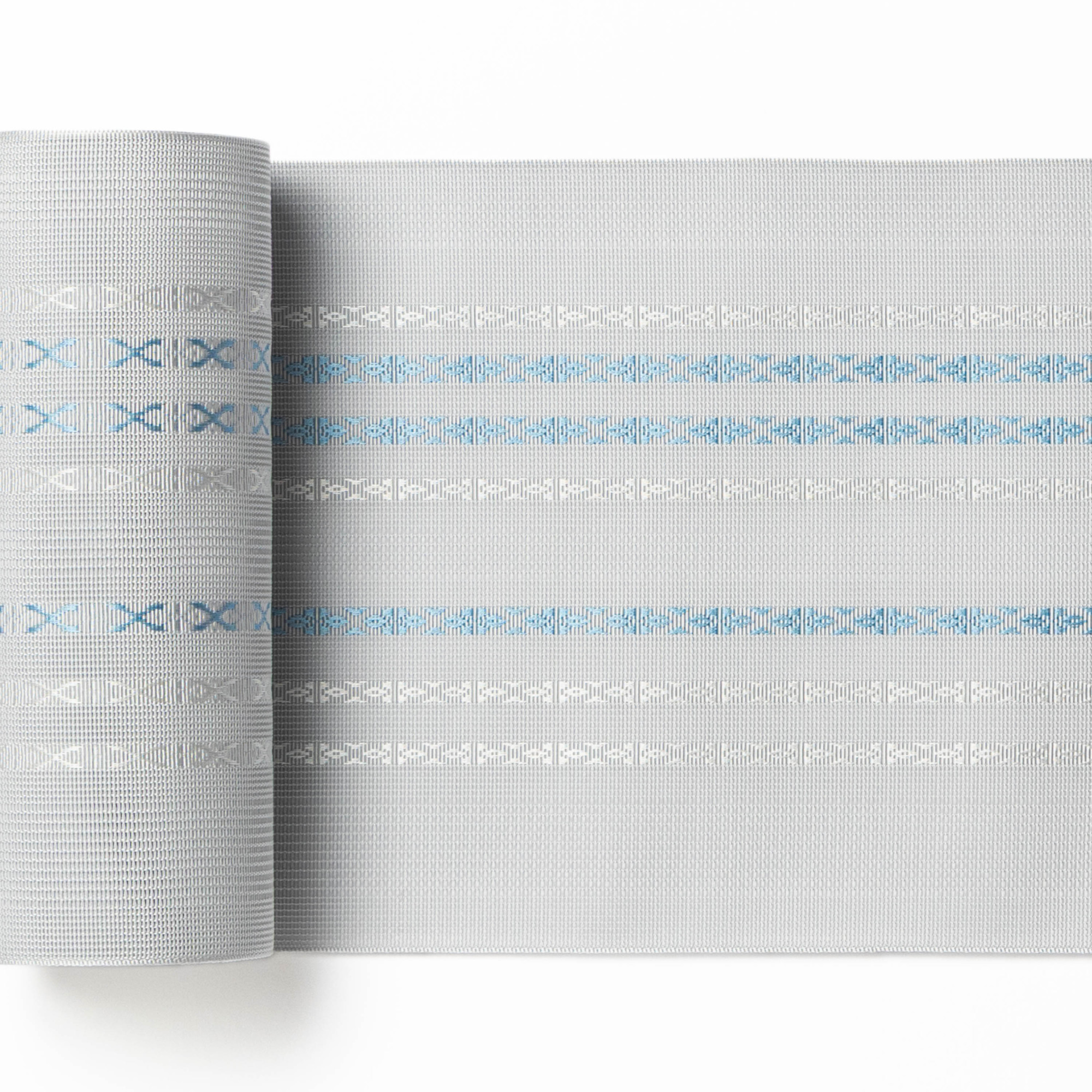 紗　小花献上　グレー