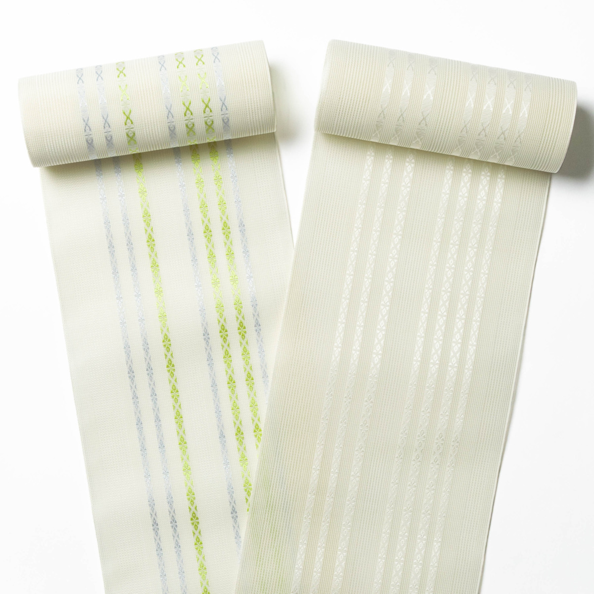 紗　小花献上　白共