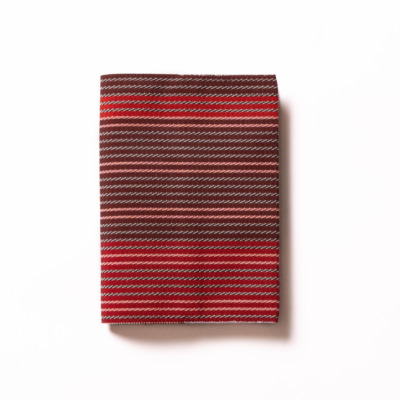 ブックカバー〈麻絹/臙脂〉