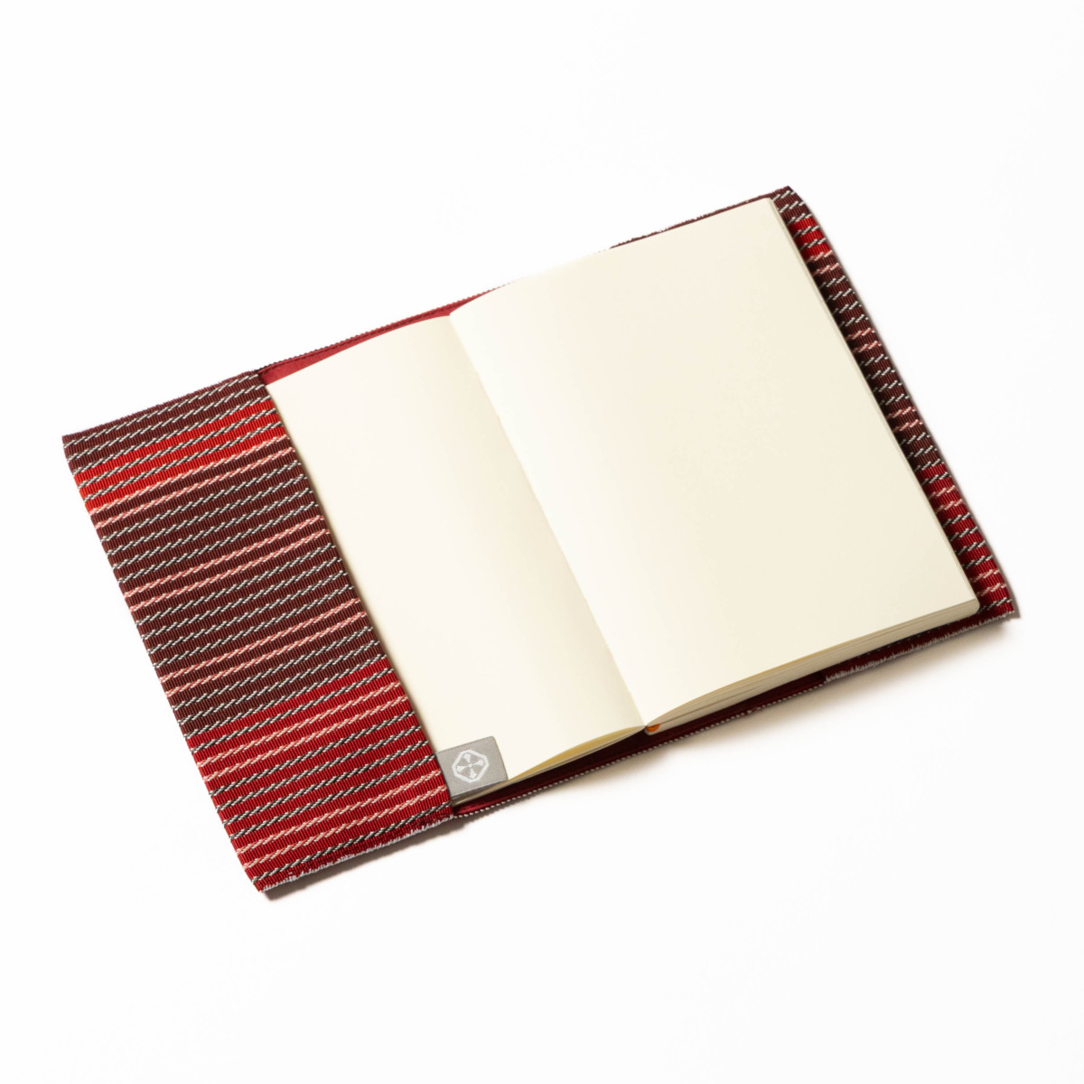 ブックカバー〈麻絹/臙脂〉